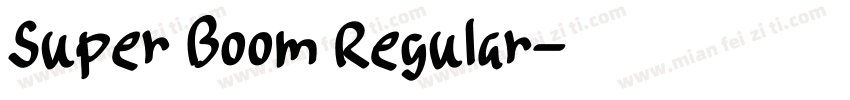 Super Boom Regular字体转换